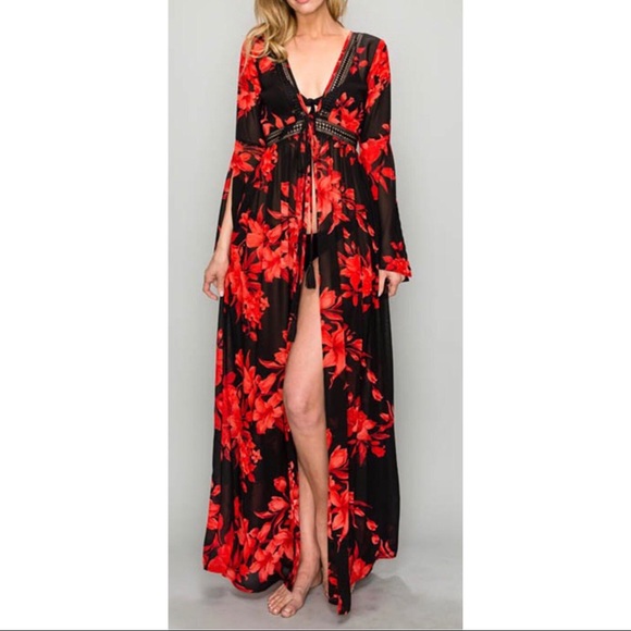 Aakaa | Swim | Floral Dusterbeach 